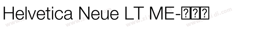 Helvetica Neue LT ME字体转换